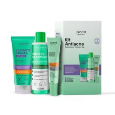 Imagem de Kit Antiacne com Sabonete, Gel Secativo e Tônico Facial - Labotrat