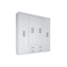 Imagem de Guarda Roupa 8 Portas E 4 Gavetas Napoles Branco Santos Andira