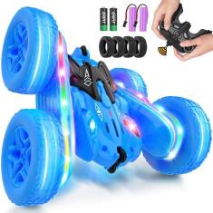 Imagem de Carro de controle remoto Jimdella RC Cars com luzes azuis de 4 a 6 anos
