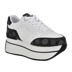 Imagem de Guess Camrio Tênis feminino, Logotipo branco/preto 142, 38