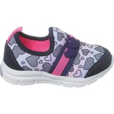 Imagem de Tênis Led Menina Coração Tênis Luzinha Escolar Confotável-Feminino