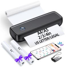 Imagem de Impressora portátil Aixiqee Wireless Bluetooth Thermal A4 e A5