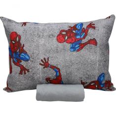 Imagem de Jogo De Lençol 2 Peças Portallar Disney Marvel Spider Wall-cinza Solteiro