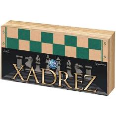 Jogo Xadrez Oficial Em Madeira Mdf 42 Cm - Junges