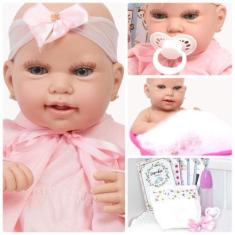 Imagem de Boneca Reborn De Silicone Linda Princesa Vários Acessórios - Cegonha R