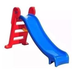 Imagem de Escorregador Trampolim Infantil Azul Play Time Brinquedos