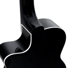 Imagem de Violão Flat Giannini Eletroacústico 14 Ceq Bk Nylon Cutaway Preto
