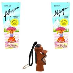 Imagem de Kit 2 Perfume Seiva De Alfazema Colonia 1 Chaveiro Carranca - Phebo