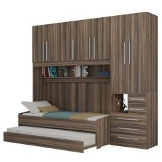 Imagem de Quarto Completo De Solteiro Com 2 Camas E Guarda-Roupa 1326D San Remo