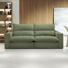 Imagem de Sofá 2 Lugares Martinho Retrátil Boucle Verde - Celflex