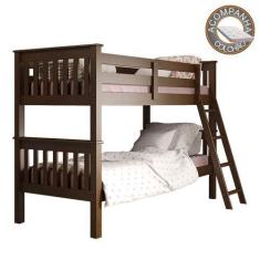 Imagem de Beliche 721EA Castanho Acetinado Piratini Com Colchão Ortobom - Pirati