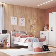 Imagem de Cama Infantil Solteiro com 3 Nichos Nobre Móveis Castro