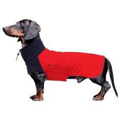 Imagem de Casaco de salsicha para cães Dachshund adequado para Dachshunds Corgi Weiner Casaco de inverno reversível para cães com forro de algodão acolchoado gola alta terno para cachorro no outono inverno -
