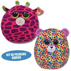 Imagem de Bichinho De Pelucia TY Squish Girafinha e Leopardo Adotados