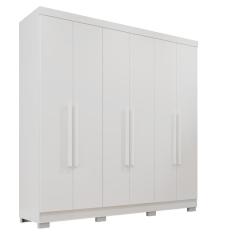 Imagem de Guarda Roupa 6 Portas 2 Gavetas MDP Branco