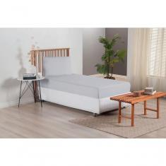 Imagem de Jogo De Lençol Versatile Ponto Palito Simples 2 Peças Solteiro Micropercal cinza