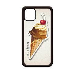 Imagem de Capa de casco de sorvete doce de chocolate cereja para iPhone 12 Pro Max para Apple Mini Mobile Case