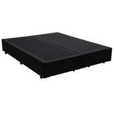 Imagem de Base Box King Bipartido Santo Box Sintético Preto 40X192x203