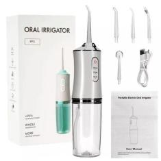 Imagem de Irrigador Oral Limpeza Dental Profunda Com 4 Bicos - Usb - Relet