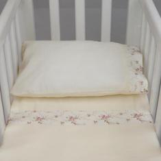 Imagem de Jogo De Lençol Para Mini Berço 3 Peças Floral Rose - Tropical Baby