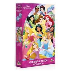 Imagem de Quebra-Cabeça 100 Peças Princesa Metalizado Toyster