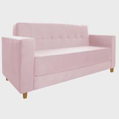 Imagem de Sofá 2 Lugares Denver Suede Rosa Bebê - Amarena Móveis