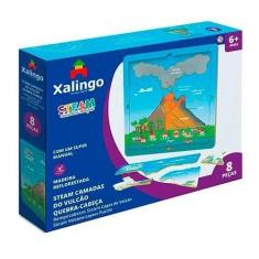 Imagem de Steam Quebra Cabeça Camadas Do Vulcão 8 Peças Xalingo