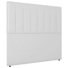 Imagem de Cabeceira Cama Box Casal Queen Size Ivana 160cm Sintético Branco