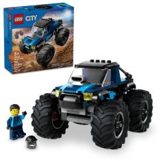 Imagem de Conjunto de brinquedos lego City Blue Monster Truck com motorista de mais de 5 anos