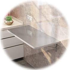 Imagem de Mesa De Pared Mesa Estrecha De Pared De Cocina De Acero Inoxidable Mesa Flotante Plegable para Escritorio De Computadora Escritorio De Oficina En Casa Mostrador De Cocina Mesa De C