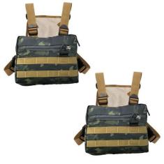 Imagem de Kit 2 Pochete Motoboy Peitoral Bag Masculino Antifurto Ajustavel Estil