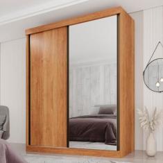 Imagem de Guarda Roupa Casal 2 Portas de Correr 3 Gavetas Búzios Cinamomo