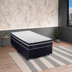 Imagem de Colchão Molas Ensacadas Miami Solteiro 88cm Preto / Branco