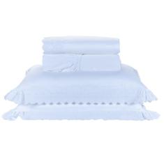 Imagem de Jogo de Lençol Cama Queen 4 peças 100% Algodão Egípcio 400 Fios Venetto