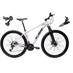 Imagem de Bicicleta Aro 29 Ksw Xlt Alumínio 24v Câmbios Shimano Garfo Suspensão - Branco Tam.15