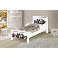 Imagem de Cama Infantil Meli Para Quarto De Menino Dos Vingadores Com Proteção L