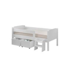 Imagem de Cama Solteiro Bella Plus C/ Aux - Branco - GEVAL