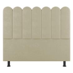 Imagem de Cabeceira Cama Box Casal Queen Size Lana 160cm Sintético Bege - Abmaza
