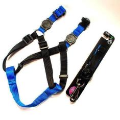 Imagem de Peitoral E Guia Australiana Color Gg - Cães Linha Luxo - Bicho Com Lux