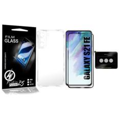 Imagem de Capa Capinha Para Galaxy S21 Fe G990 + Película Vidro 3D + Pel Câmera