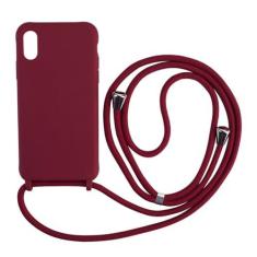 Imagem de Capa de telefone com cordão de colar para Samsung Galaxy S23 S22 S21 Plus S20 Ultra Note 20 S10 S9 A52 A72 A51 A71 Capa de corrente com alça, vinho, para A72 (4G 5G)