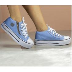 Imagem de Tenis Plataforma Via Star Shoes ref. 1000 Azul Bebe, Azul bebe, 36