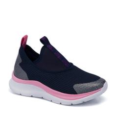 Imagem de Tênis Infantil Way 354 Marinho Azul Candy Pink Claro-Feminino