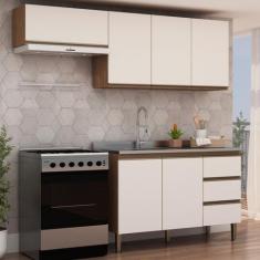 Imagem de Cozinha Modulada 3 Peças sem Tampo 2 Aéreos 1 Balcão - Genialflex