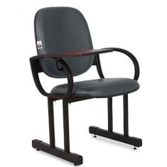 Imagem de 01 Cadeira Para Auditório Com Prancheta Linha Dallas Auditório Cinza