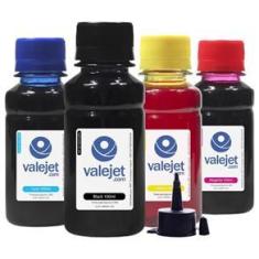 Imagem de Kit 4 Tintas para Epson L380 Bulk Ink CMYK 100ml Corante Valejet