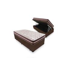 Imagem de Cama Box Baú Solteiro + Colchão De Molas - Anjos - Classic Superlastic