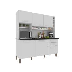 Imagem de Armário De Cozinha 6 Portas 2 Gavetas Alexia Imop Branco
