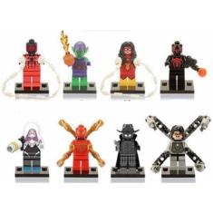 Imagem de Bonecos Blocos De Montar Aranha Gwen Octopus Duende Noir - Mega Block