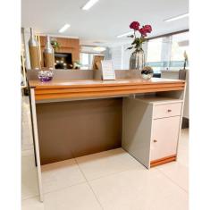 Imagem de Escrivaninha 1 Porta 1 Gaveta - Sevilha-Off White - Mavau Móveis